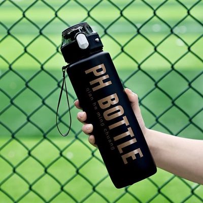 Купить BPA Free 1000ml 1 литровая бутылка с соломой для взрослых Градиентный цвет 32 унции Большая вместимость Многие цвета многоразовые Без запаха online manufacture