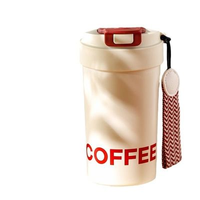 Купить Проницаемый Проницаемый 460ML Двойная стена Металлические кувшины на заказ Теплоизолированная кофейная кружка с внутренним керамическим покрытием Flip Flop Lid Легкий online manufacture