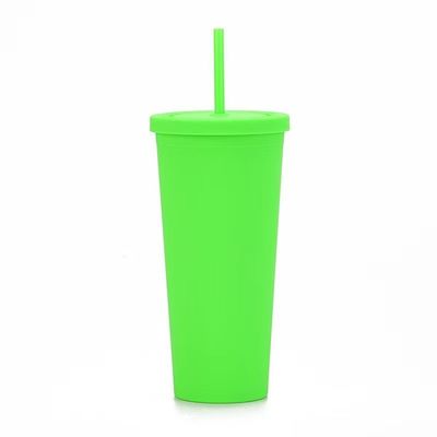 Купить Многофункциональный персонализированный логотип Bpa Free 24 Oz Пластиковые кубки матовый двойной стены акриловый стакан 450/700 мл экологически чистый посудомоечный автомат безопасный легкий в очистке online manufacture
