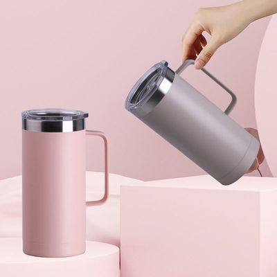 Купить 360/420/750ML двойная стена 304 из нержавеющей стали изолированная кофейная кружка офисная бизнес изолированная кофейная кружка для путешествий с ручкой online manufacture