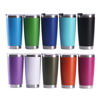 Купить Оптовая продажа 20 унций двойной стены вакуум изоляции Tumbler из нержавеющей стали Автомобиль путешествия кофейные кружки с крышками online manufacture