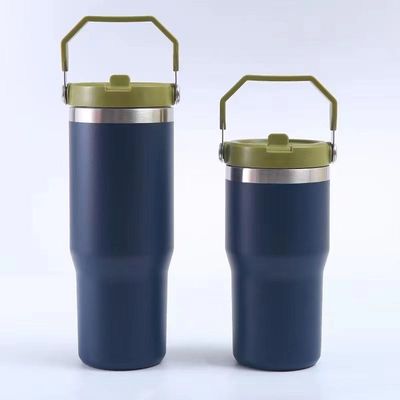 Купить 30oz Tumbler с соломенной крышкой вакуумный запечатанный изоляционный стакан многоразового использования нержавеющей стали бутылка для воды, ледяного чая или кофе online manufacture