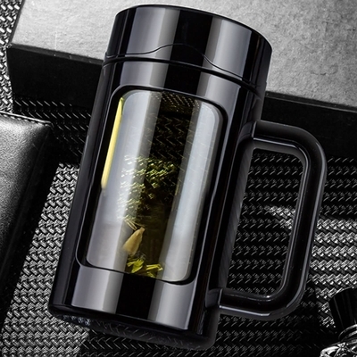 Купить Многофункциональный офисный бизнес-подарок портативная стеклянная бутылка с ручкой стеклянная бутылка с чайным сито Уникальный дизайн и функциональность сепарации чая Производство в сети