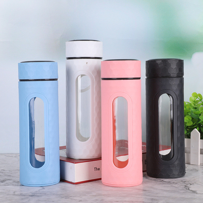 Купить Специализированный легкий вес Милый экологически чистый 400 мл стеклянная бутылка Бес BPA Двухслойная стеклянная бутылка с горячей водой Для горячих напитков Высокая концентрация H2 Производство в сети