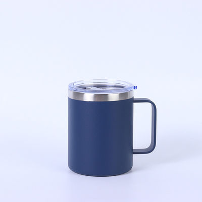 Настроенный логотип напечатанная стальная чашка 12 унций двойной стены Tumbler кофе путешествие кружка с крышкой и ручкой