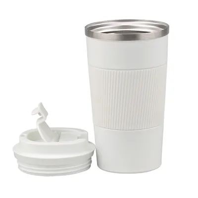17oz Travel Coffee Cups Изолированная кружка Термальный кувшин с крышкой Устойчивый к утечке многоразовый нержавеющий сталь Кофейная кружка Устойчивая к разливу для горячих и холодных напитков