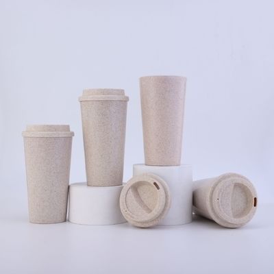Мода однослойный 580ML PP Пшеничная солома Питьевая солома Чашка Пшеничная волокна напиток Прямая чашка для питья